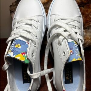 Polo by Ralph Lauren White Sneakers with Sleek Design